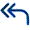 Two curved blue arrows pointing left.