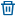 Icon: a trash can