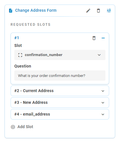 Screenshot showing an example form being created.