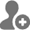 Icon of a person with a plus sign in the bottom right.