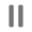 Icon of two parallel vertical lines.