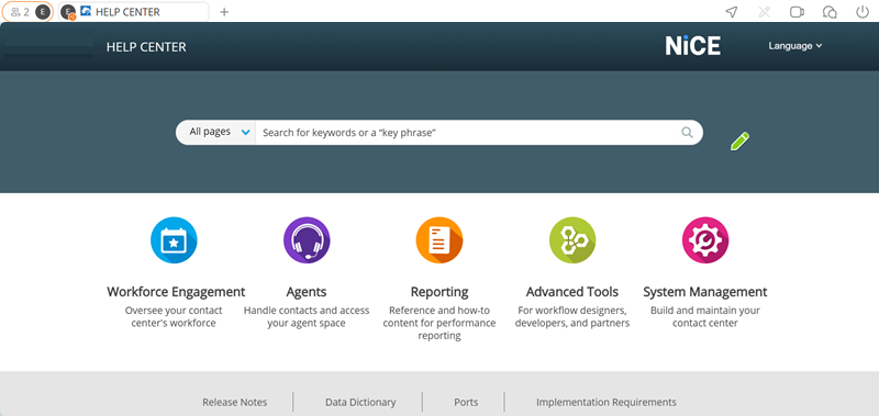 A browser tab with co-browsing controls at the top that display who's in the co-browsing session.