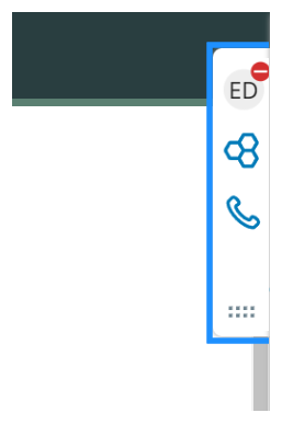 The Agent Workspace (Browser Extension) (Agent Integrated) docking tab, showing your initials, agent state, and icons for digital and voice.
