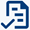 Icon of a piece of paper with a check mark.