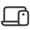 Icon of a smartphone next to a laptop.