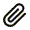 Icon of a paperclip.