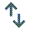 icon of two arrows pointing opposite directions.