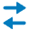 icon with two arrows, one pointing right and one pointing left.