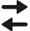 icon with two arrows, one pointing right and one pointing left.