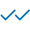 double blue check mark icon.