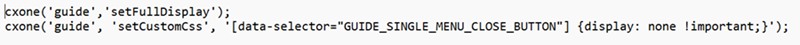 Example code that demonstrates setting window to full display and hiding the minimize button