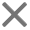 Icon of an X.