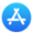 icon of an A in a Blue circle.
