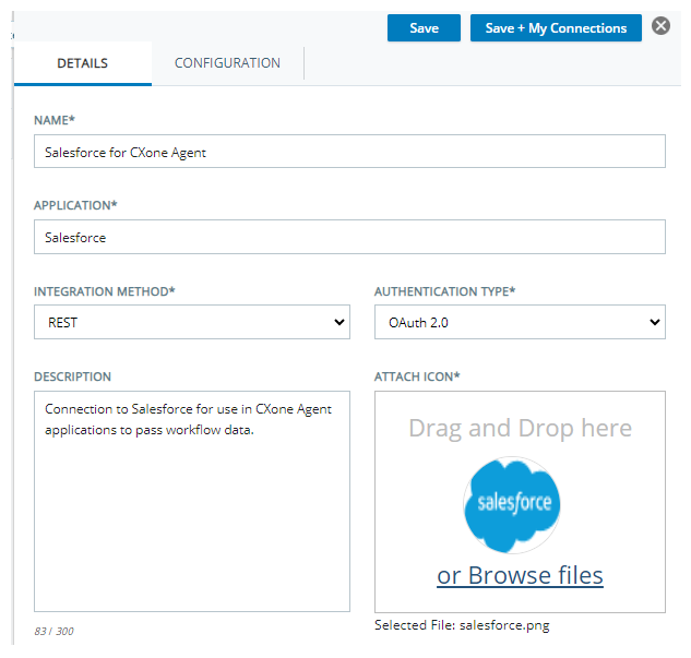 Screenshot of the Add Template page in Integration Hub.