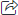 Icon of a box with an arrow pointing out.