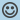 A smiling face on top of the color blue.