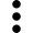Icon of three dots stacked veritically.