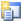 A small computer program window with a file in front of it and a sparkle on it. 
