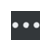 Symbol mit drei Punkten in einer horizontalen Reihe.
