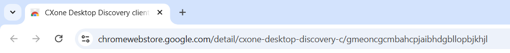 Bild des Links zur Kommunikationserweiterung des Desktop Discovery Client für den Chrome-Browser.