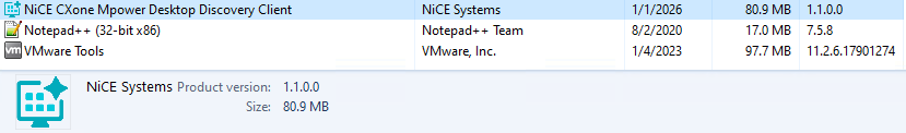 Bild des Desktop Discovery-Clients.