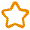 Icono de una estrella delineada en amarillo.