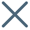 Icono de una X gris.