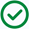 icono de una marca de verificación verde en un círculo.