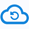 Icono de una flecha azul claro en sentido antihorario dentro de una nube.