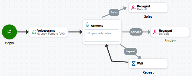 Imagen de un script que utiliza ASRMENU.