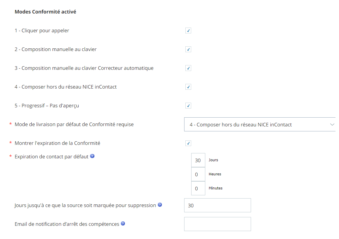 Capture d'écran de la section Stratégie sortante de la page Détails de l'unité d’exploitation