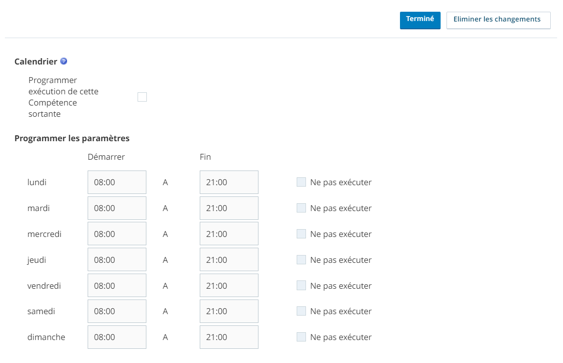 Capture d'écran d'un programme automatique de compétences PC