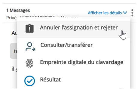 L’icône Plus, trois points empilés verticalement, a été cliquée. Une liste déroulante d'options s'affiche. Le curseur passe sur l'option Détacher et fermer.