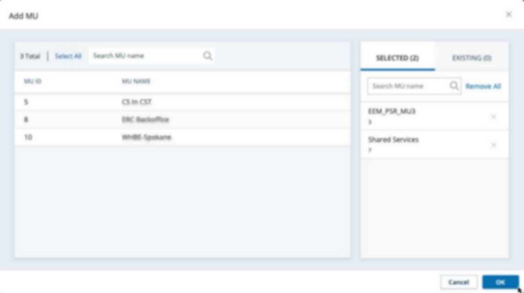 managementeenheden toevoegen aan programma