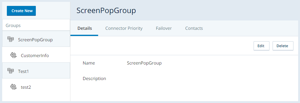 DB Connector 中的“连接器组”选项卡
