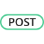 胶囊形状的图标，内部有 POST。