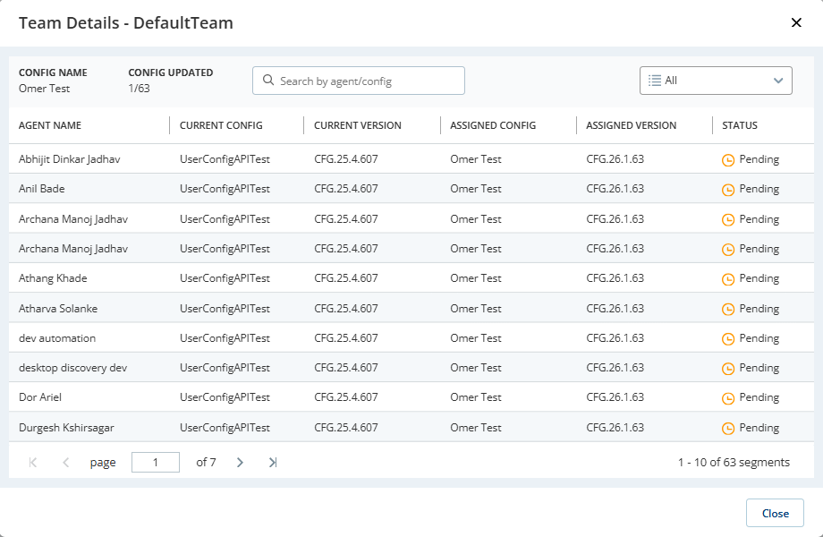 Teams 詳細資料檢視的影像。