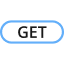 一個膠囊，內有 GET 字樣。